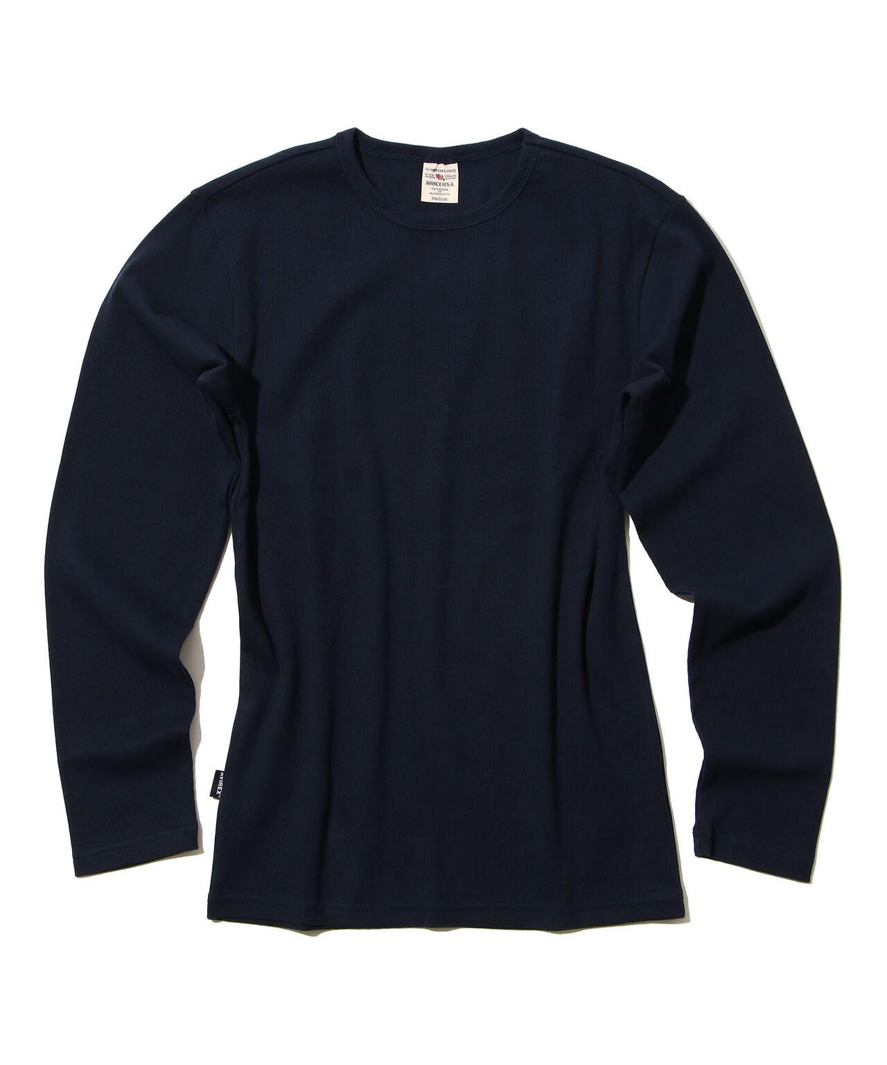 DAILY》RIB L/S CREW NECK T-SHIRT/リブ 長袖 クルーネック Tシャツ