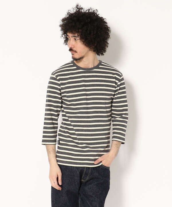 AVIREX/アヴィレックス/デイリー テレコー7分袖Tシャツ/DAILY 3/4 SLEEVE BORDER T-SHIRT