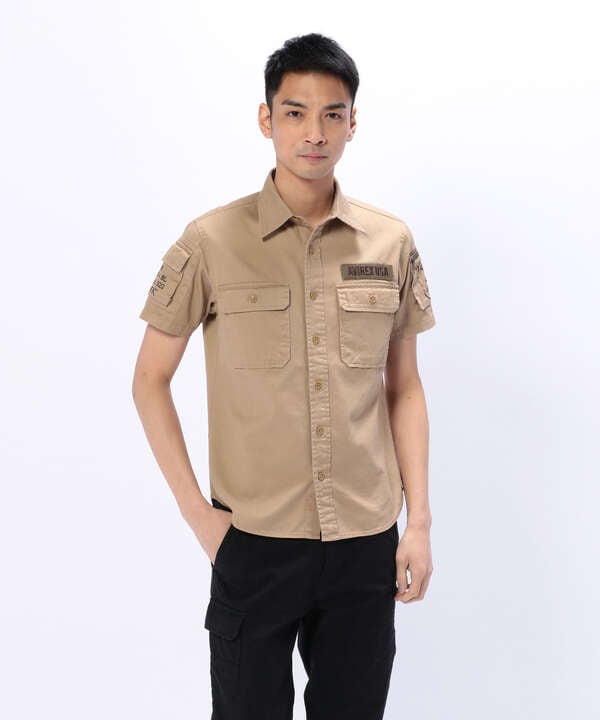 半袖ファティーグ カーキシャツ/S/S FATIGUE KHAKI SHIRT