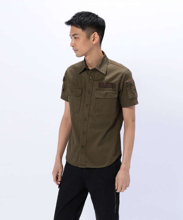 半袖ファティーグ カーキシャツ/S/S FATIGUE KHAKI SHIRT