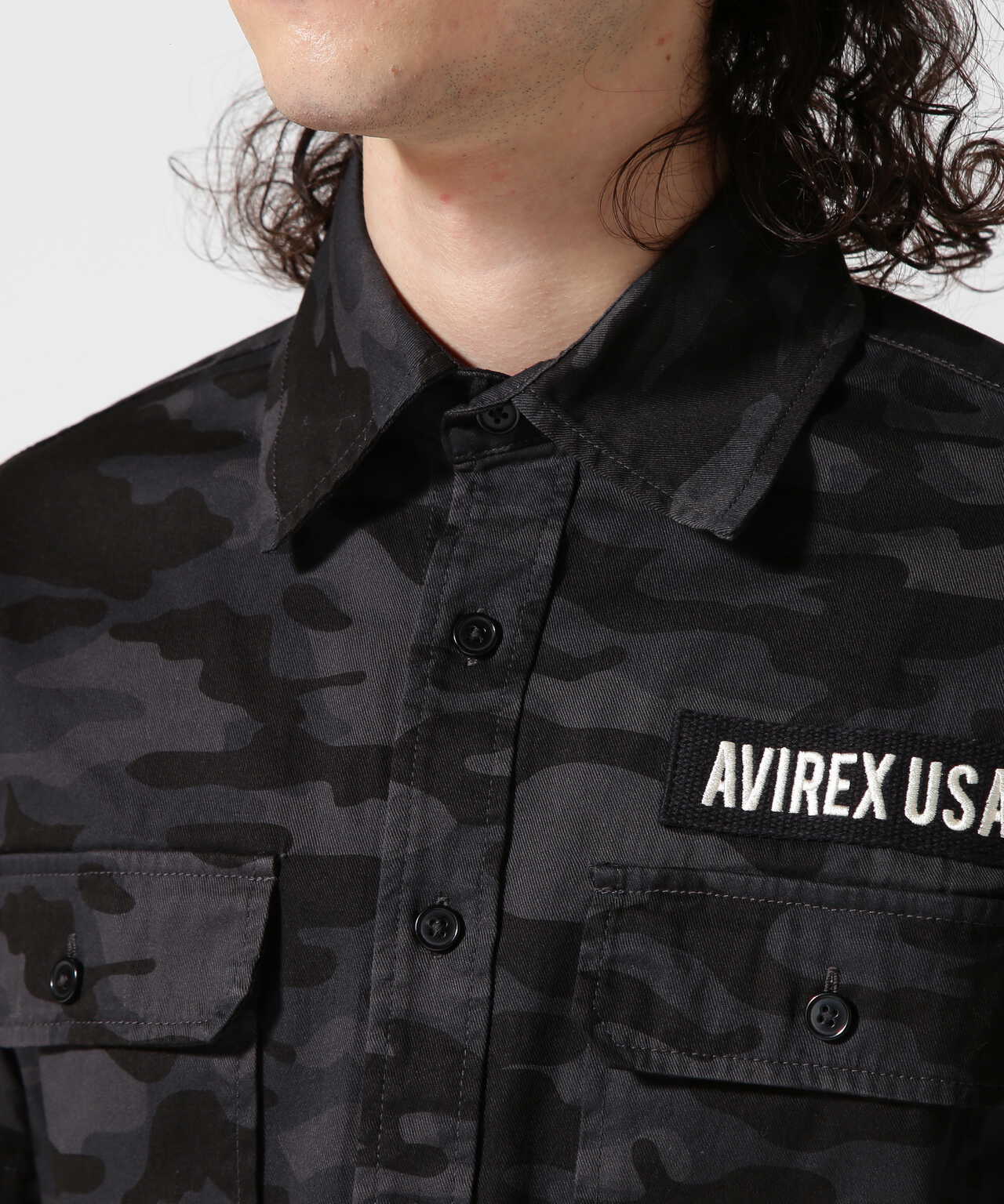 半袖ファティーグ カーキシャツ/S/S FATIGUE KHAKI SHIRT | AVIREX