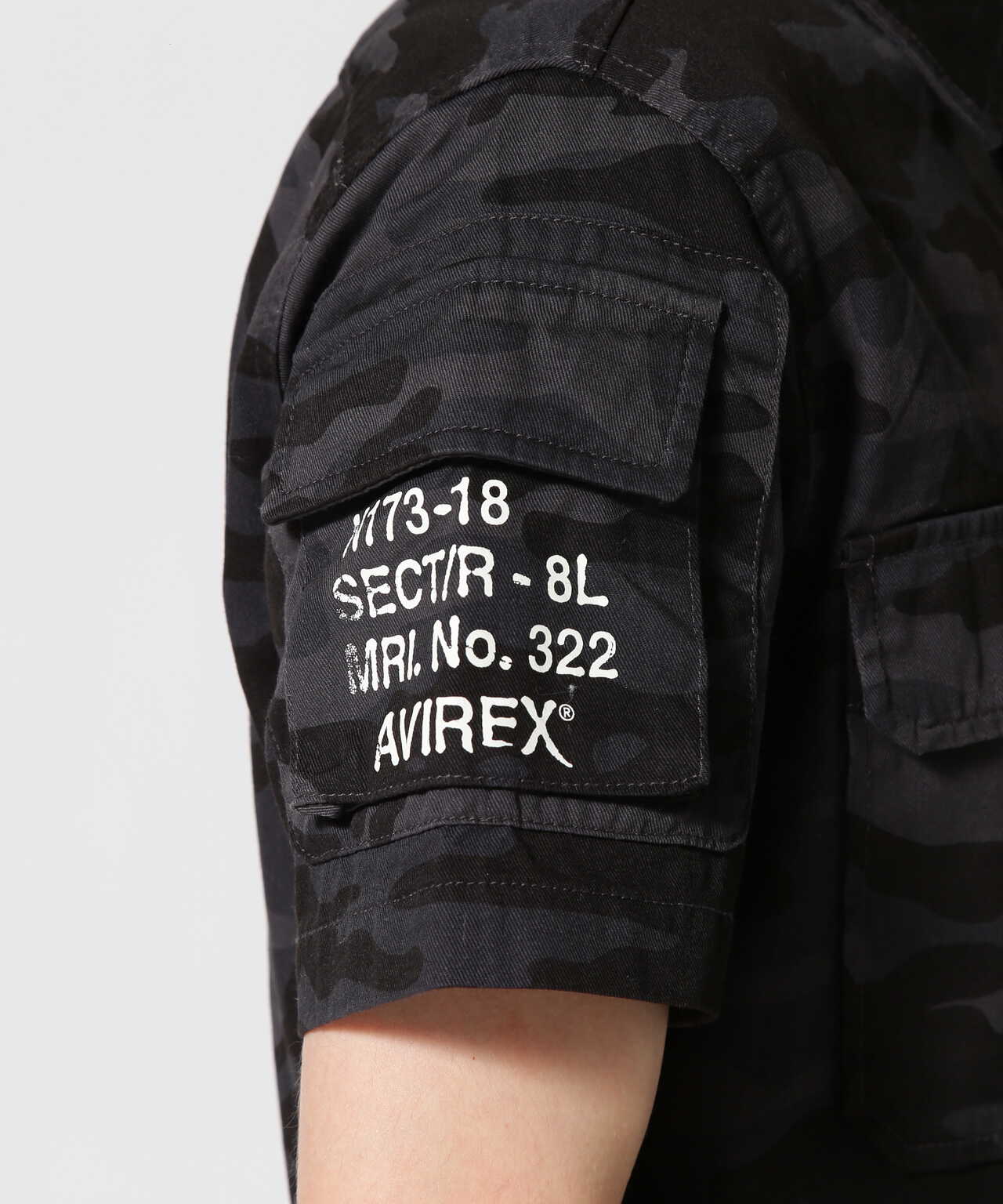 半袖ファティーグ カーキシャツ/S/S FATIGUE KHAKI SHIRT | AVIREX 