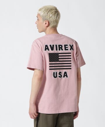 《WEB&DEPOT限定》S/S CREW NECK T STAR SPANGLED BANNER/クルーネック Tシャツ 星条旗