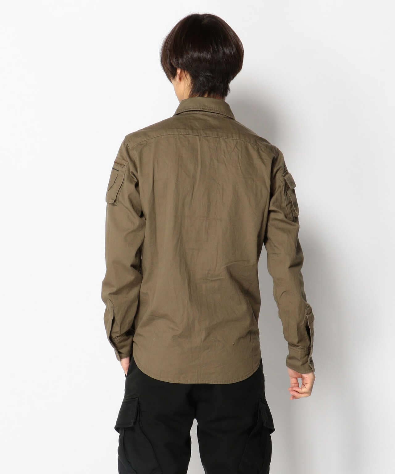 AVIREX/アヴィレックス/FATIGUE KHAKI SHIRT/長袖ファティーグ カーキ シャツ | AVIREX ( アヴィレックス ) |  US ONLINE STORE（US オンラインストア）