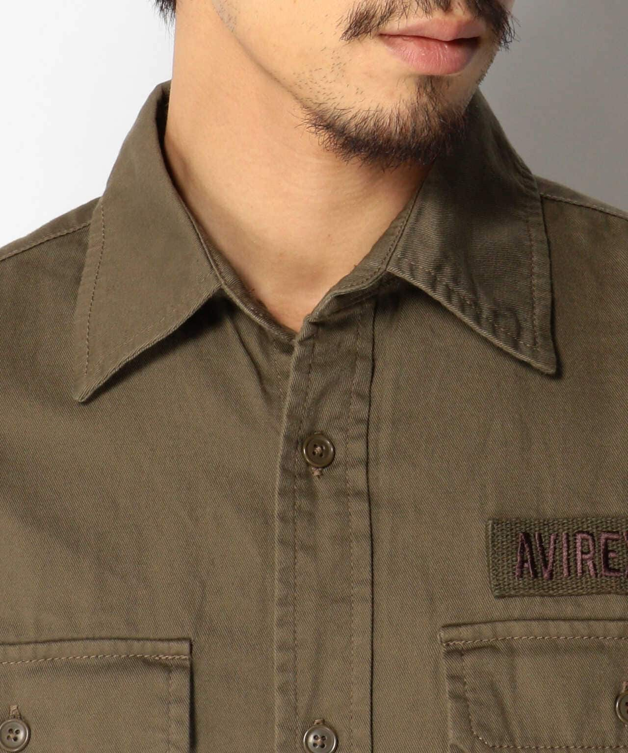 AVIREX/アヴィレックス/FATIGUE KHAKI SHIRT/長袖ファティーグ カーキ シャツ | AVIREX ( アヴィレックス ) |  US ONLINE STORE（US オンラインストア）