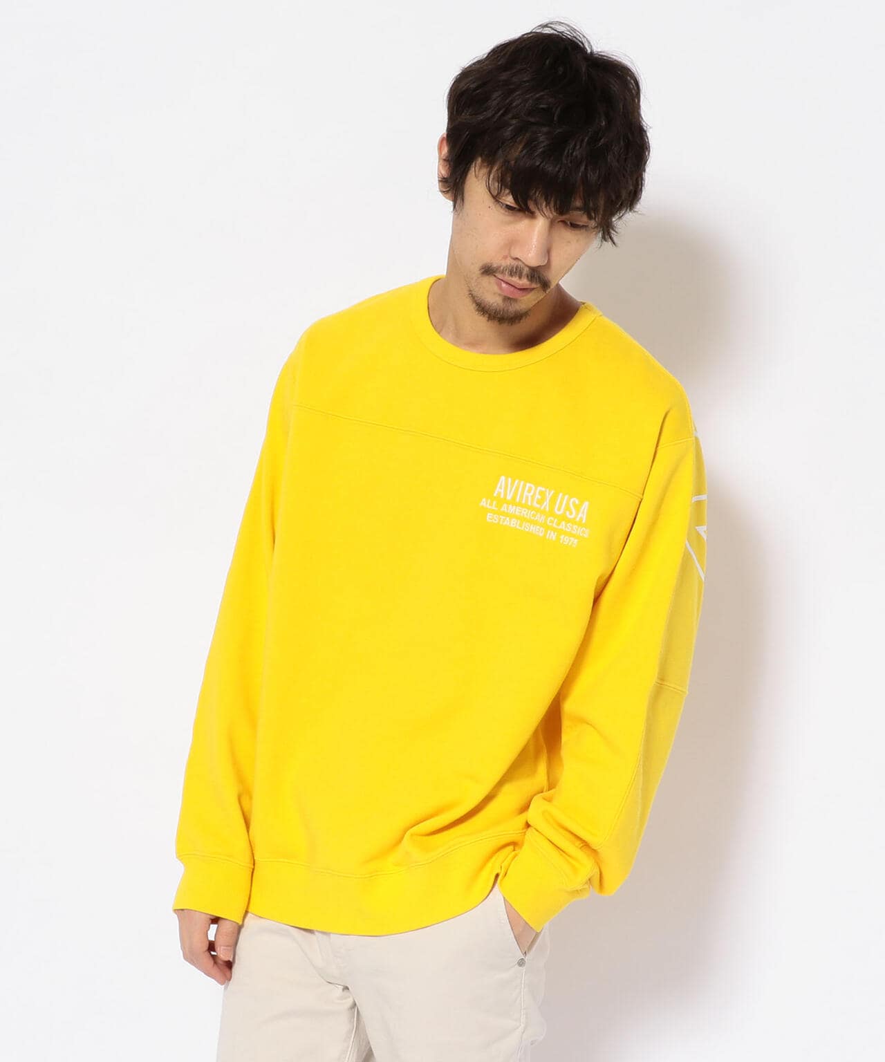 ビッグロゴ クルーネック スウェット/BIG LOGO CREW NECK SWEAT SHIRT 