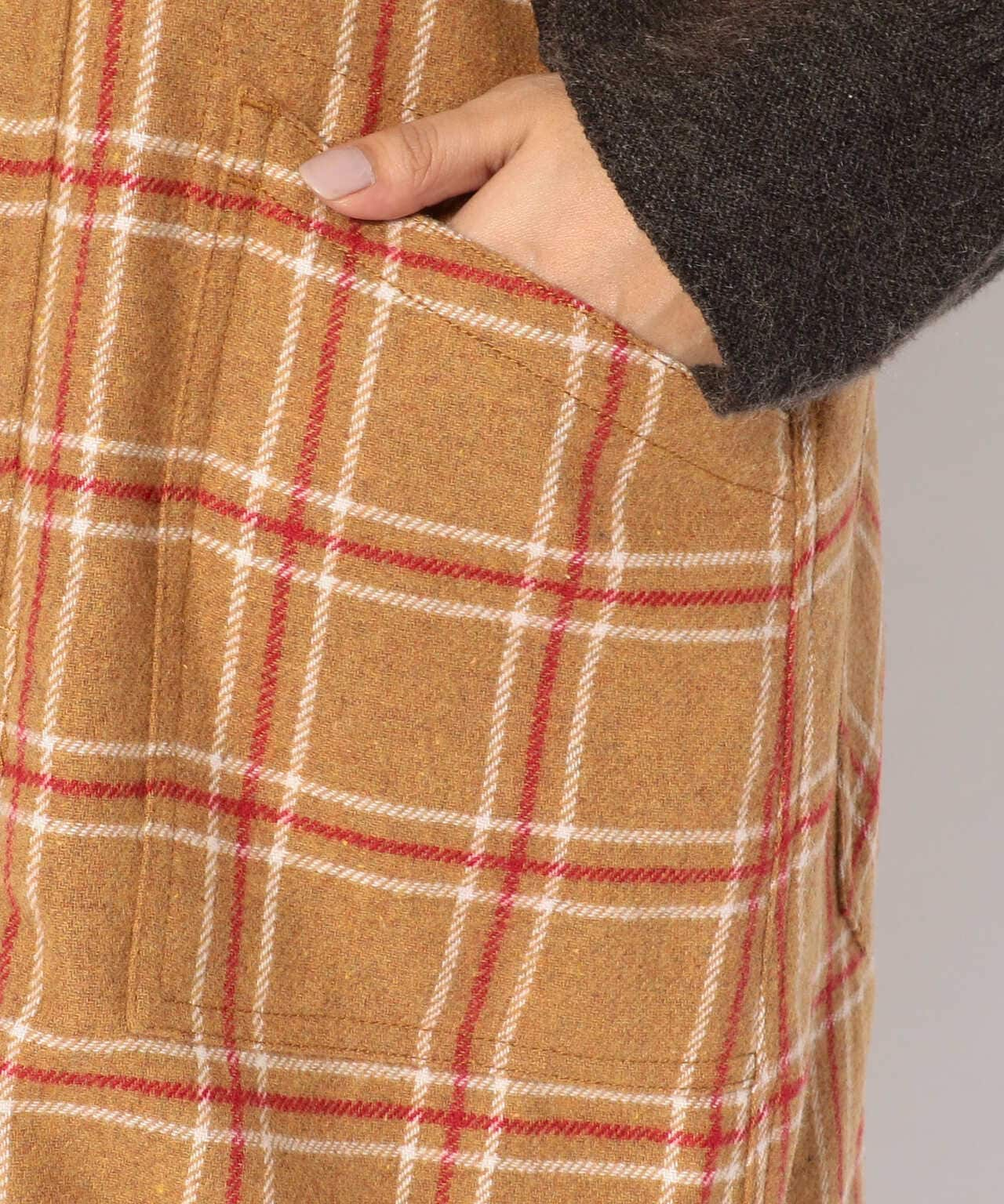 直営店限定】ウールチェック ジャンパースカート/WOOL CHECK JUMPER