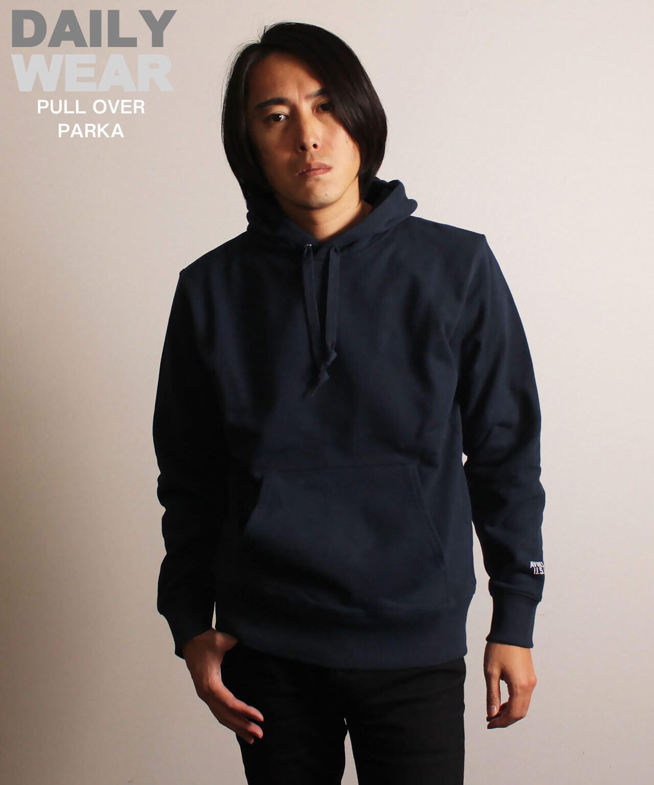 DAILY/デイリー》PULL OVER PARKA/無地 プルオーバーパーカー デイリー 