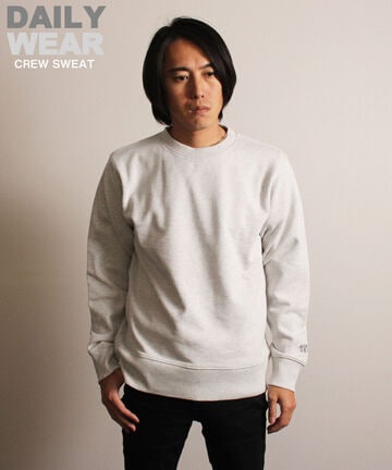 《DAILY/デイリー》CREW SWEAT/無地 クルーネックスウェット  デイリーウェア