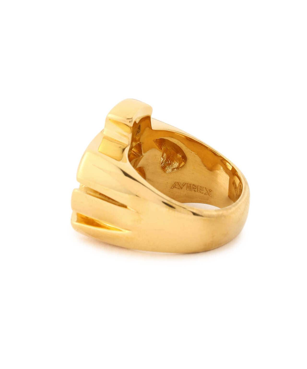 AC ロゴ リング/AC LOGO RING GOLDメッキ | AVIREX ( アヴィレックス