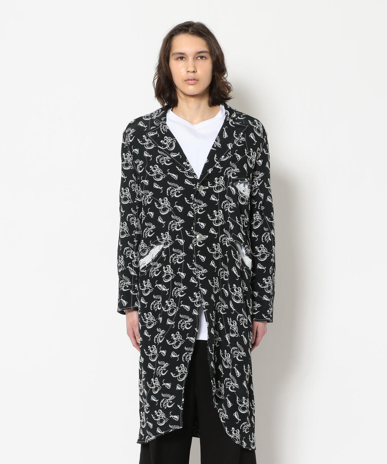 sulvam blanket slit longcoat