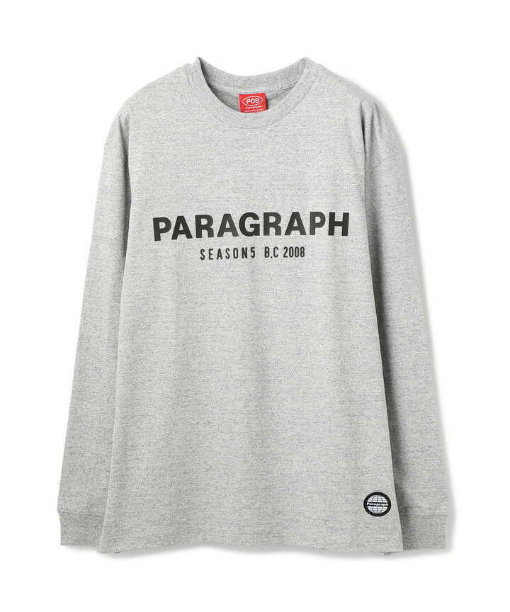 Paragraph/パラグラフ/ロゴプリントロングスリーブTシャツ