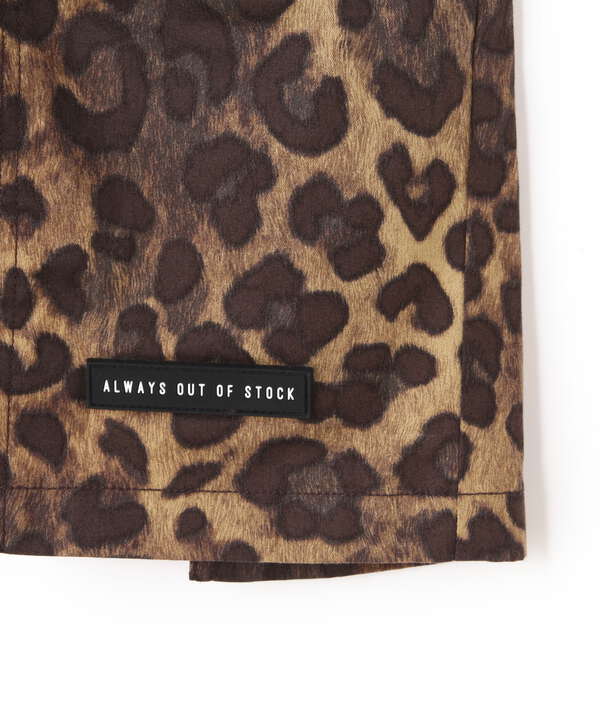 ALWAYS OUT OF STOCK/オールウェイズアウトオブストック/SWITCHED LEOPARD SHORTS/レオパードショーツ