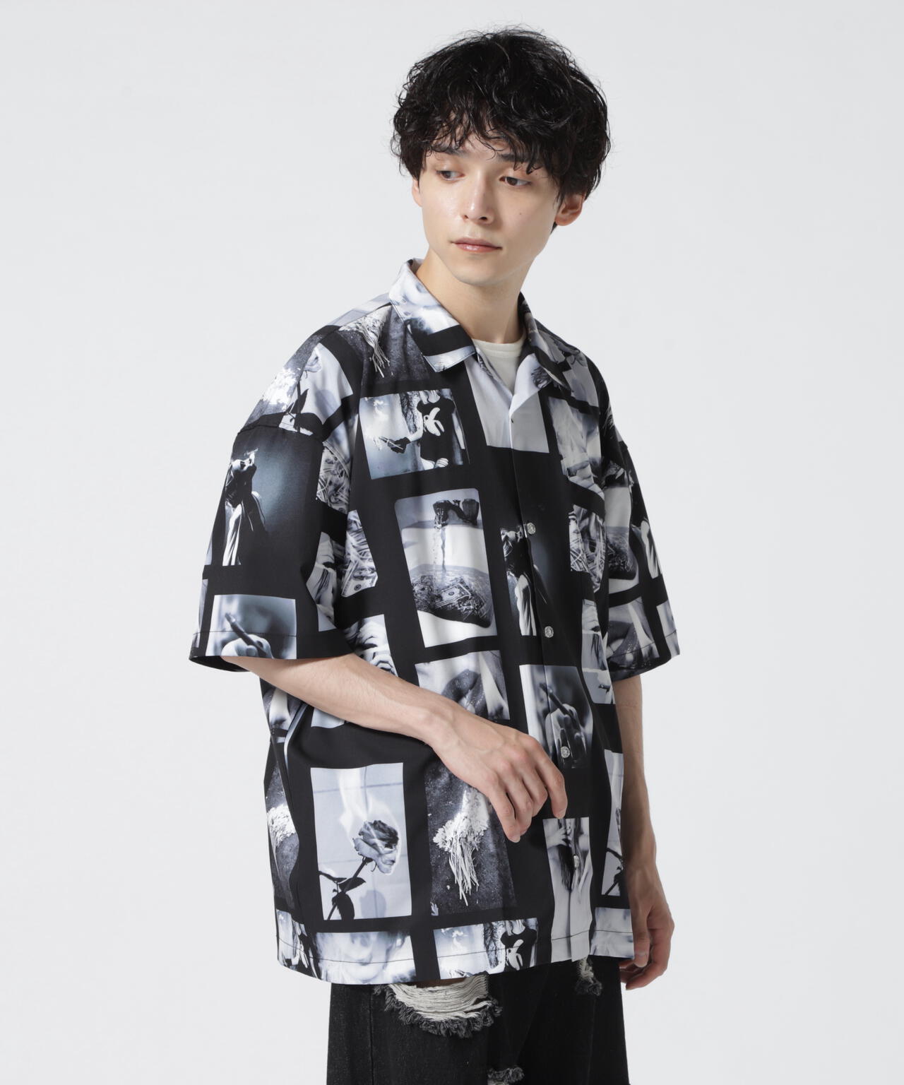 A4A/エーフォーエー/PHOTO Short Sleeve Shirts/フォトショート