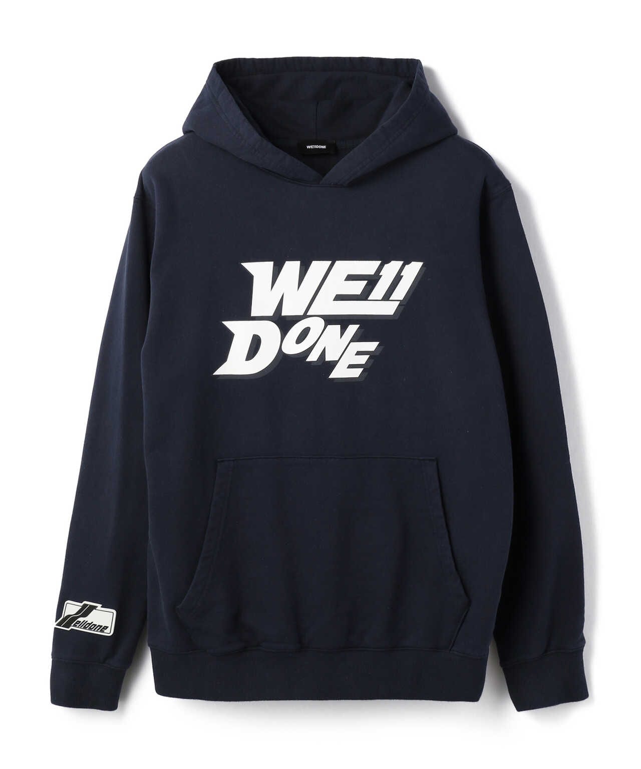 WE11DONE/ウェルダン/LOGO FITTED HOODIE/ロゴパーカー