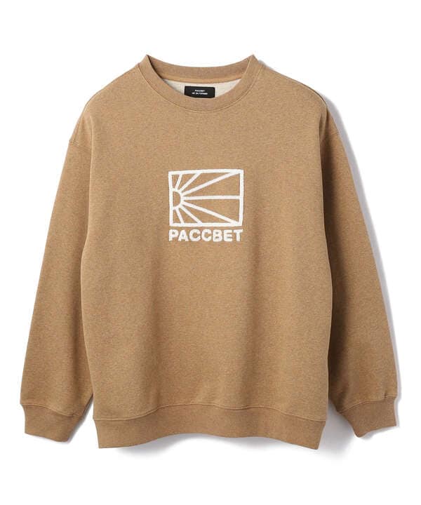 7,200円Rassvet logo crew neck sweater brown
