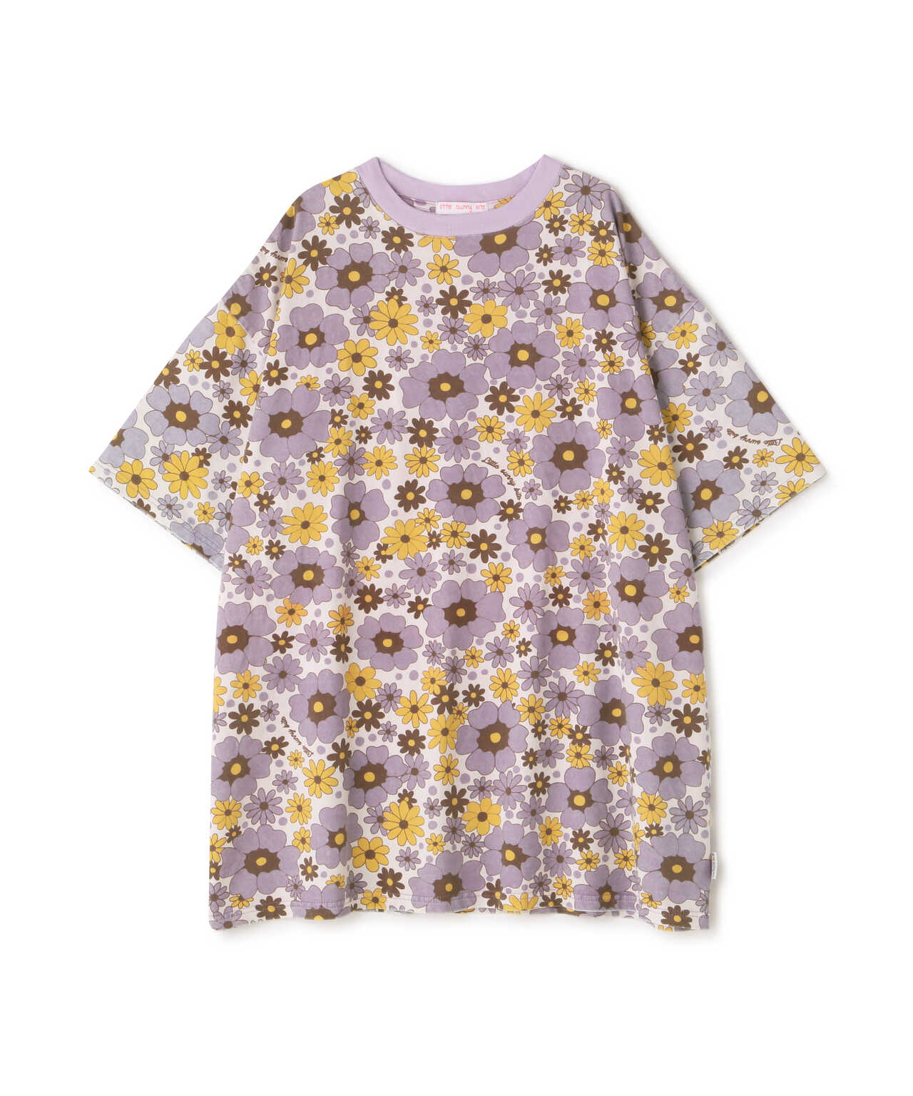 LittleSunnyBite/リトルサニーバイト/Original flower print big tee/フラワービッグTシャツ