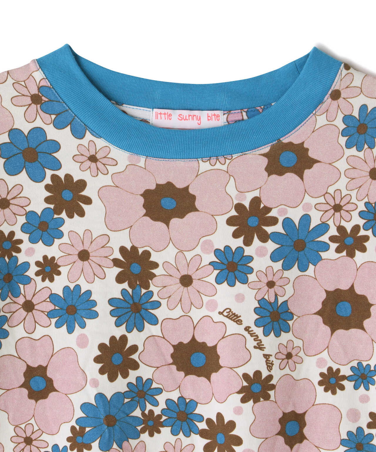 LittleSunnyBite/リトルサニーバイト/Original flower print big tee/フラワービッグTシャツ