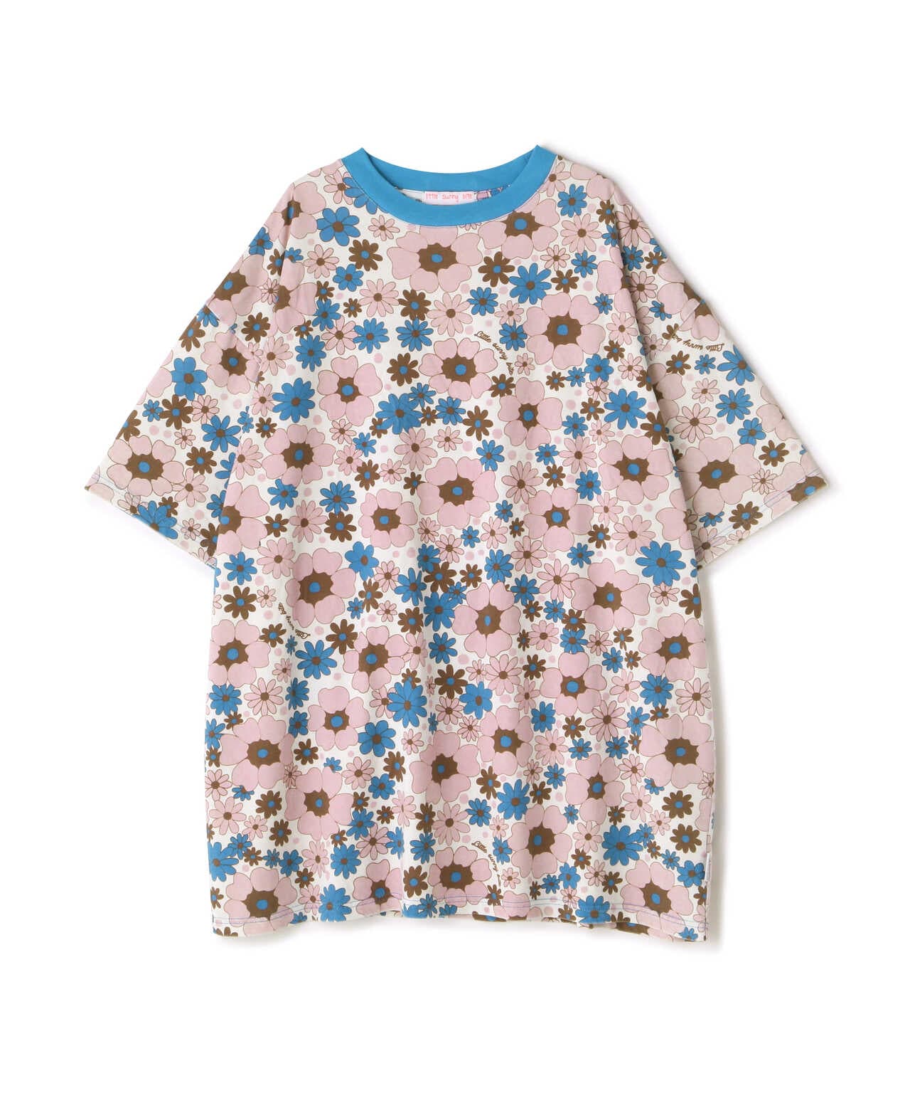 LittleSunnyBite/リトルサニーバイト/Original flower print big tee/フラワービッグTシャツ