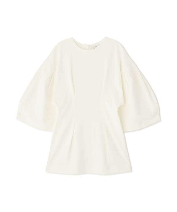 CLANE/クラネ/BIG SLEEVE WAIST SHAPE TOPS/ビックスリーブウエストシェイプトップス