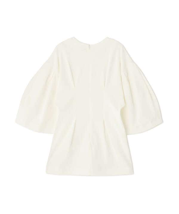 CLANE/クラネ/BIG SLEEVE WAIST SHAPE TOPS/ビックスリーブウエストシェイプトップス