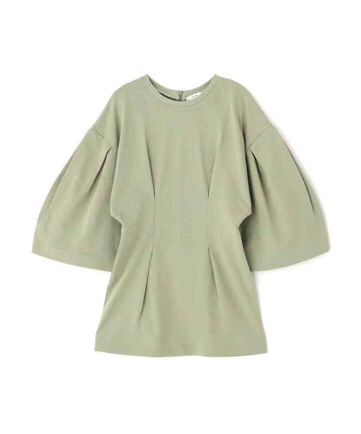 CLANE/クラネ/BIG SLEEVE WAIST SHAPE TOPS/ビックスリーブウエストシェイプトップス