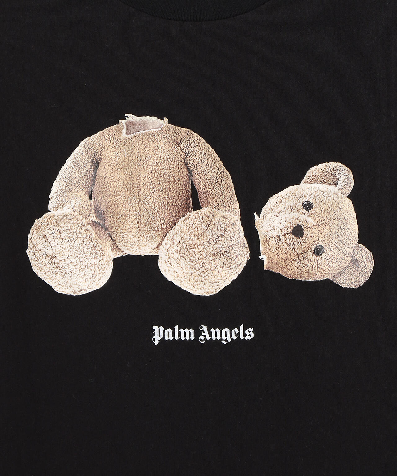 公式の店舗 ANGELS Palm Palm Angels Angels パーム ベアプリントTシャツ kill サイズ:S the bear (パーム  ベアー パームエンジェルス ブラック ブラック - メンズ