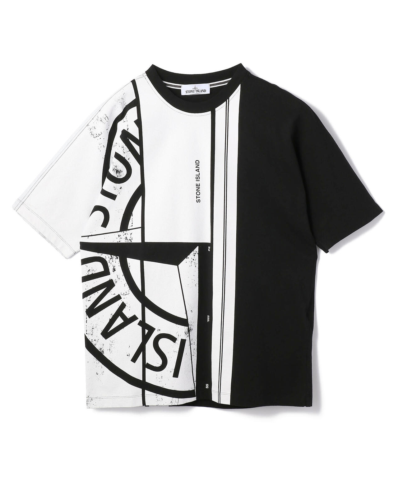 新品 VIA VALENTINO ロゴ刺繍 モックネック 半袖Tシャツ 黒/M