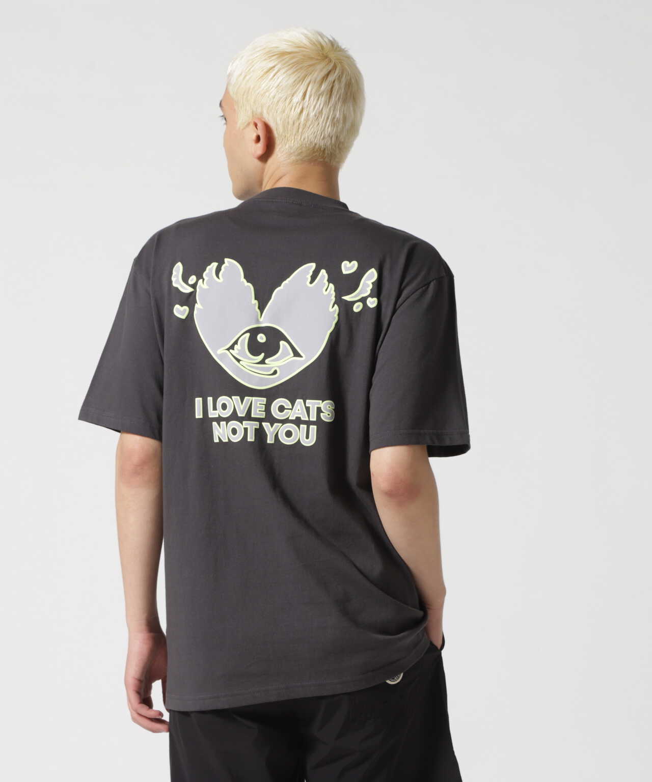 ITZAVIBE × KaneZ/イッザバイブ×ケインズ/I LOVE CATS×KaneZ TEE/グラフィックTシャツ