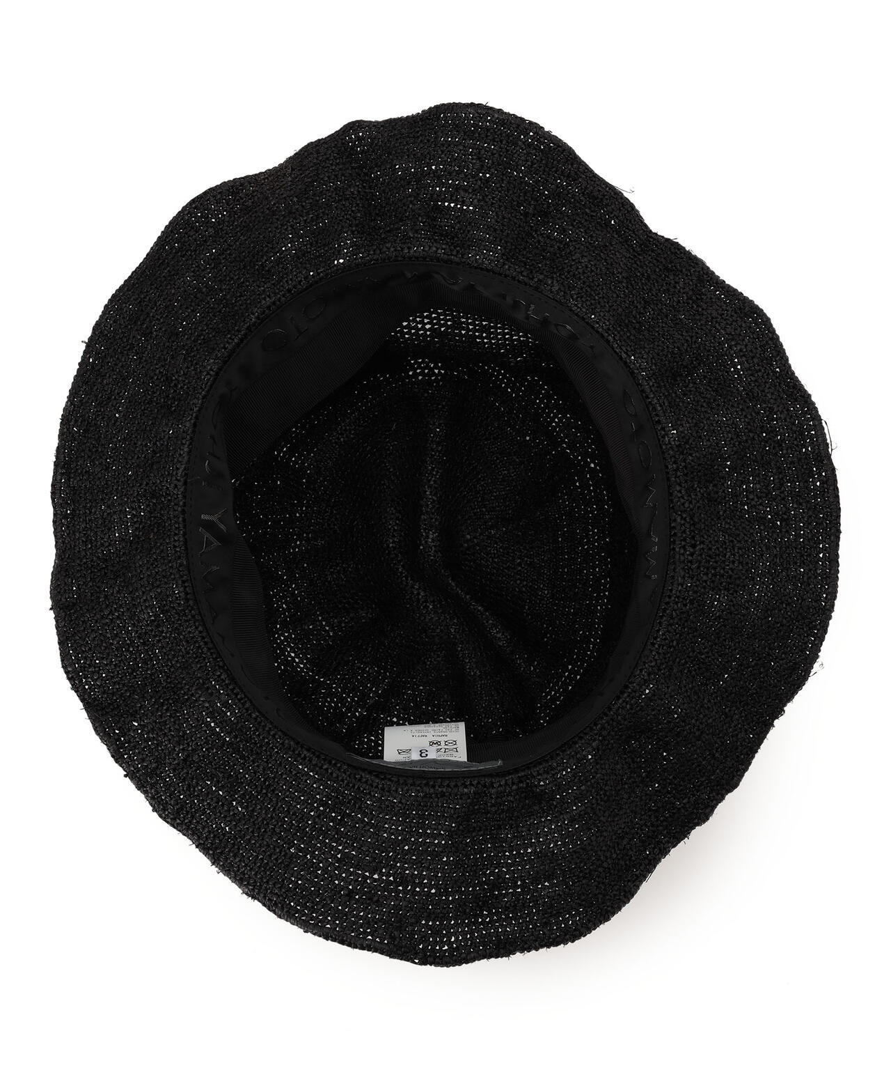 YohjiYamamoto/ヨウジヤマモト/RAFFIA CROCHET STITCH MOUNTAIN HAT 