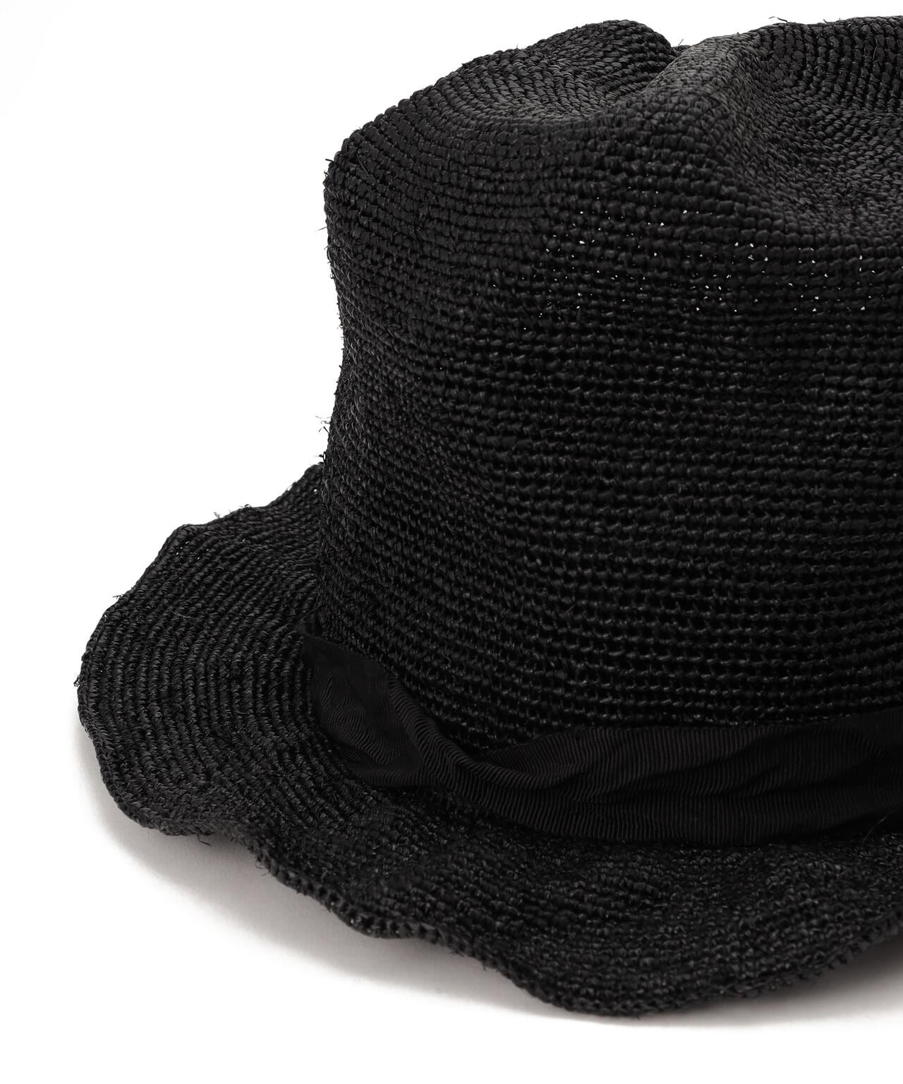 YohjiYamamoto/ヨウジヤマモト/RAFFIA CROCHET STITCH MOUNTAIN HAT 