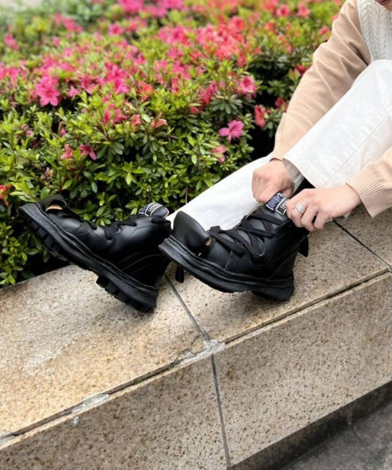 ミハラヤスヒロ　original sole military bootsOffwhite