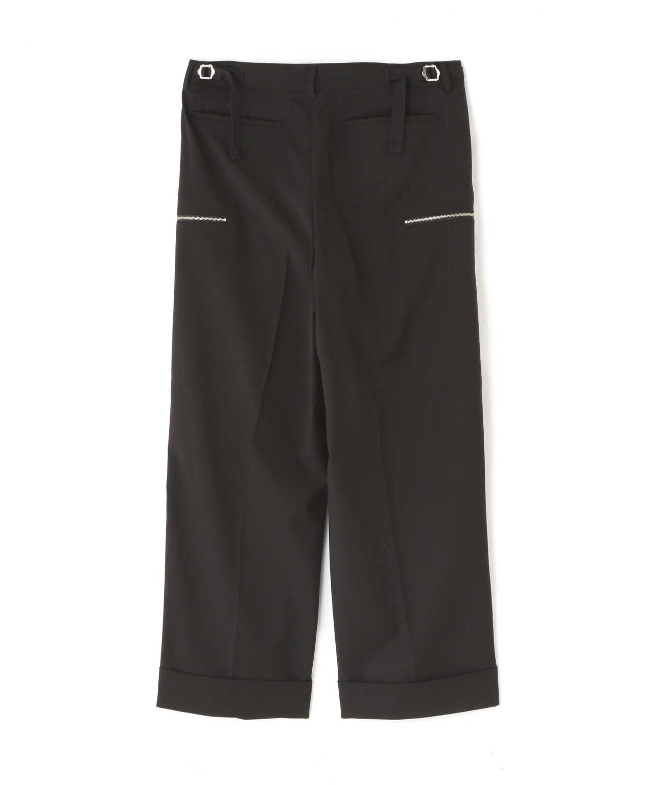 Dankeschon/ダンケシェーン/TR ZIP WIDE PANTS/ジップワイドパンツ