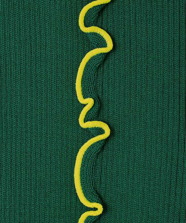 soduk/スドーク/colored stitch slit knit trousers/カラーステッチニットトラウザーズ