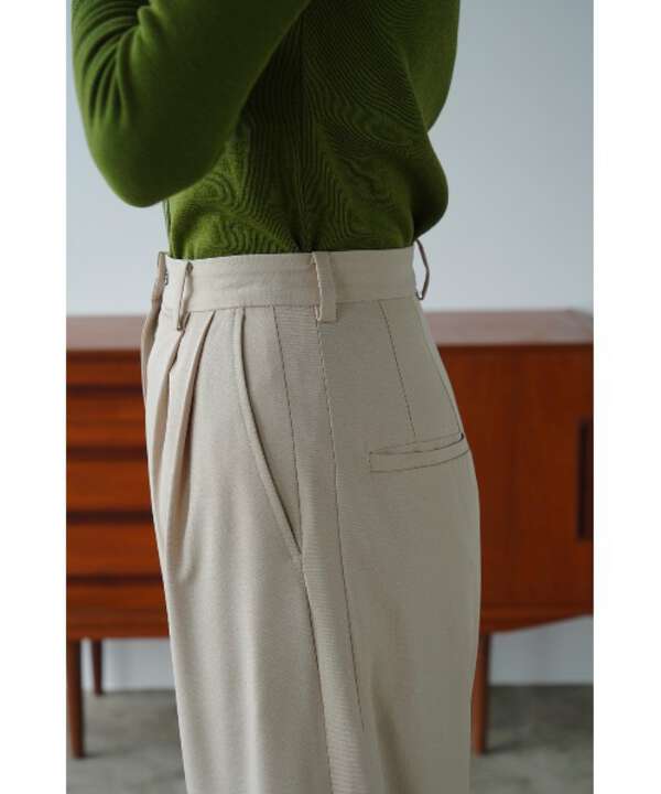 CLANE/クラネ/BASIC TUCK PANTS/ベーシックタックパンツ