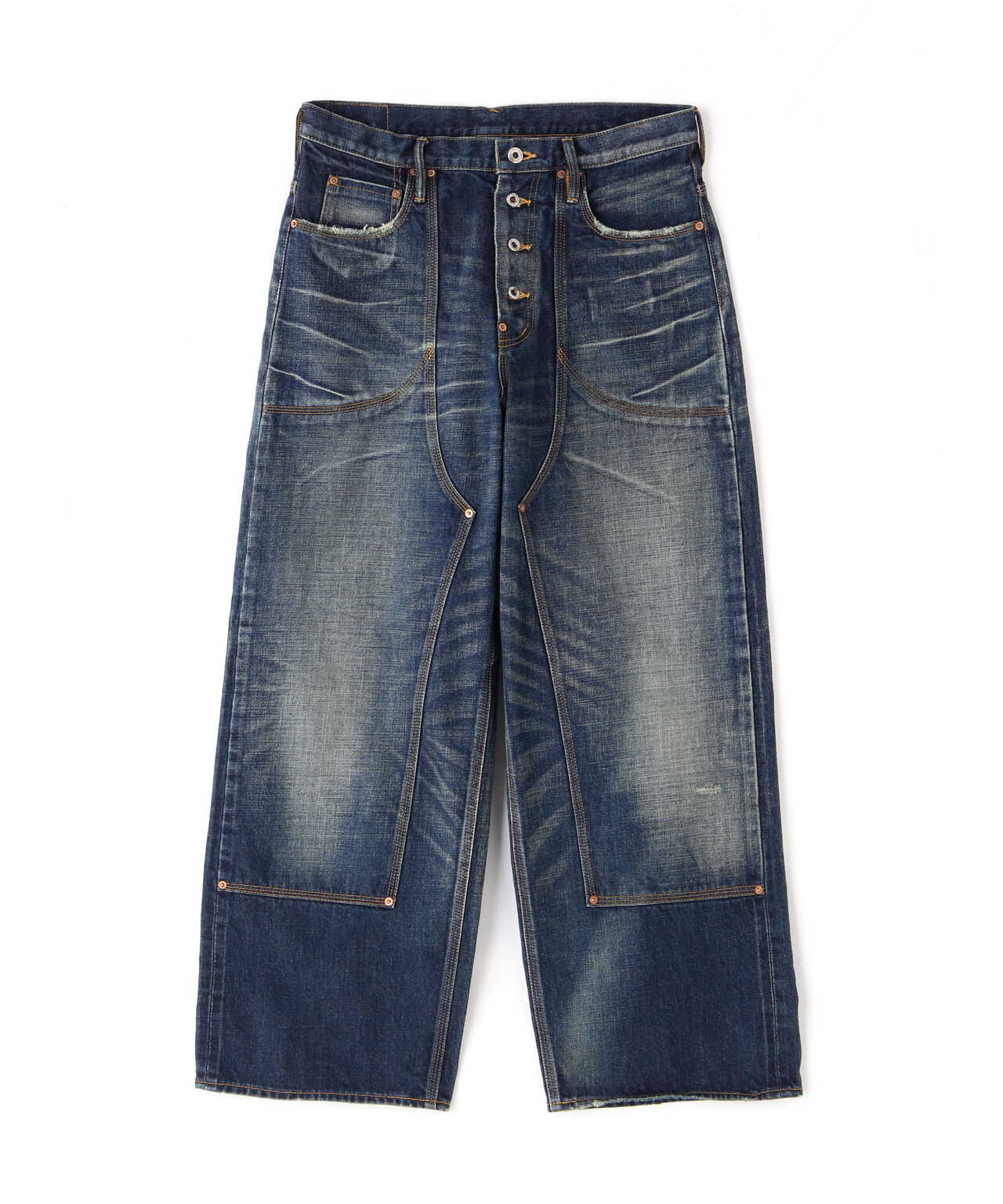 SUGARHILL 22ss FADED DOUBLE KNEE DENIM-