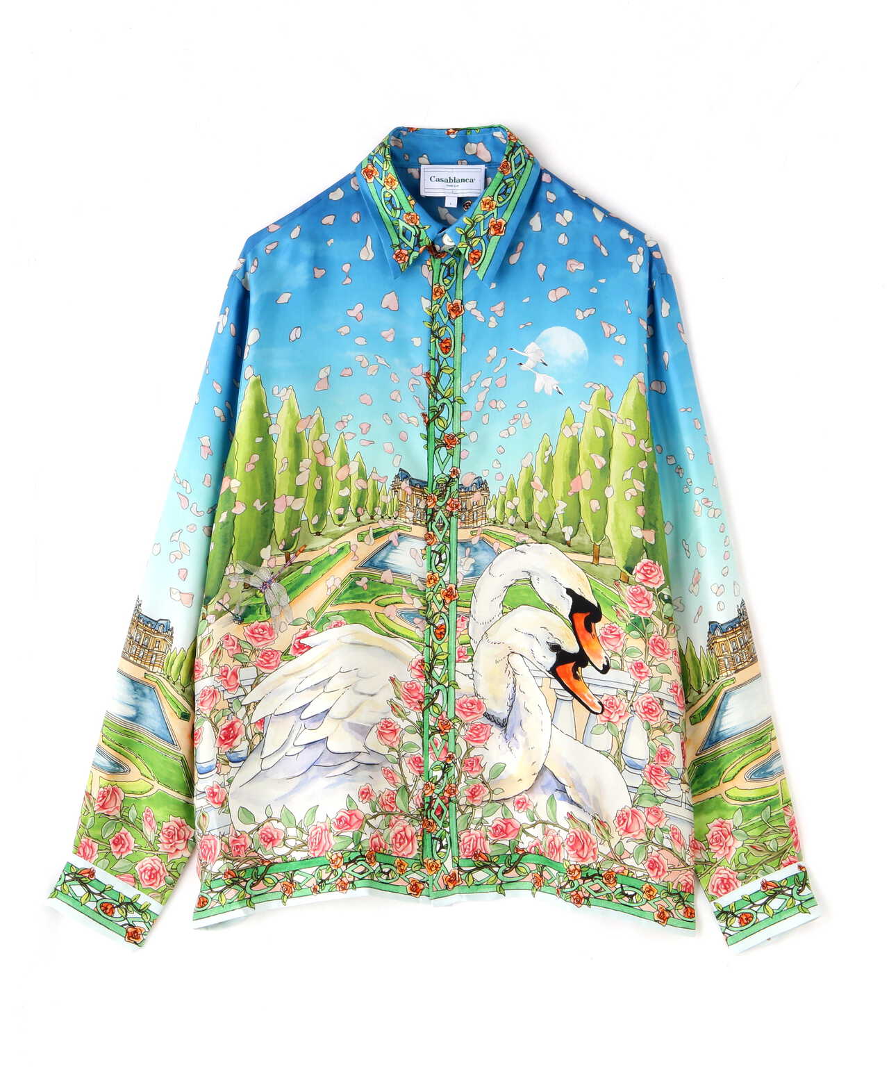 CASABLANCA LONG SLEEVE SILK SHIRTカサブランカ | gulatilaw.com