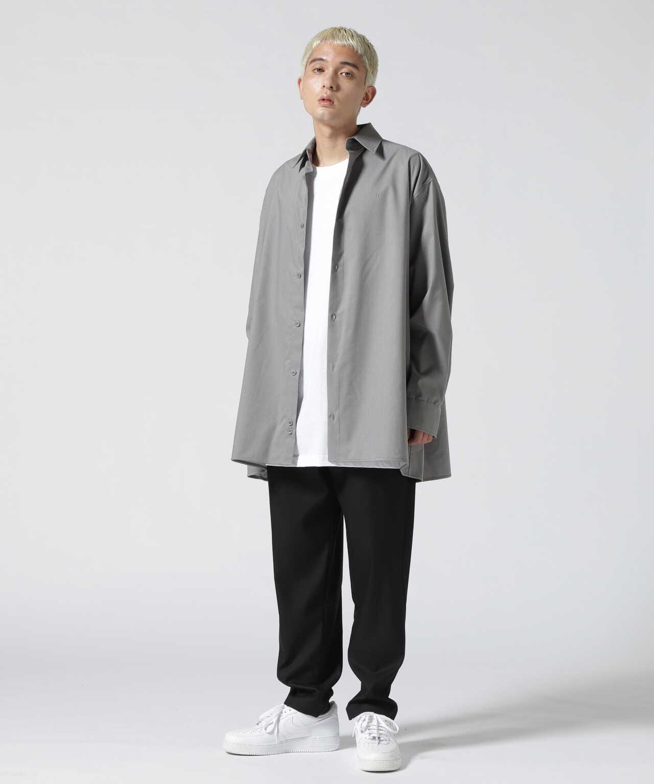 th products.stripe oversized shirt