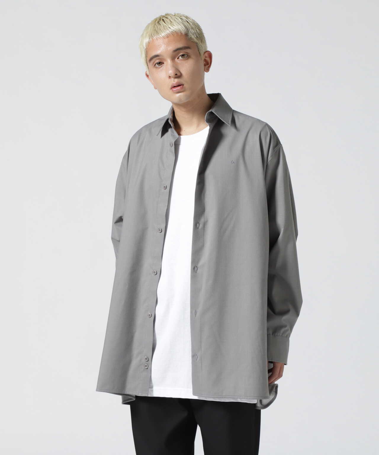 th.products/ティーエイチプロダクツ/TECHNICAL WOOL OVERSIZED SHIRT ...