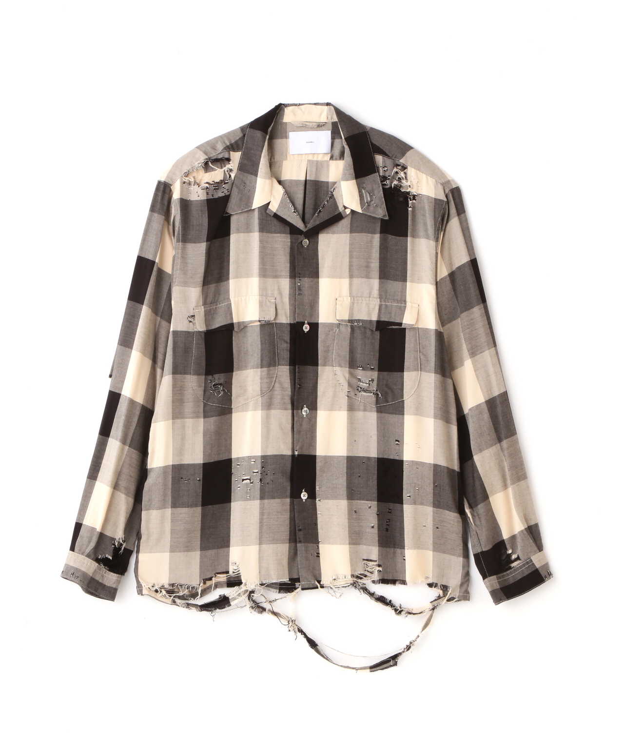 SUGARHILL BLOCK CHECK CRASHED SHIRT