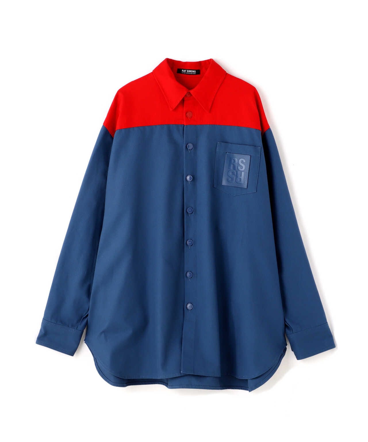 RAFSIMONS/ラフシモンズ/Oversize Bicolor Denim Shirt LHP エルエイチピー US ONLINE  STORE（US オンラインストア）