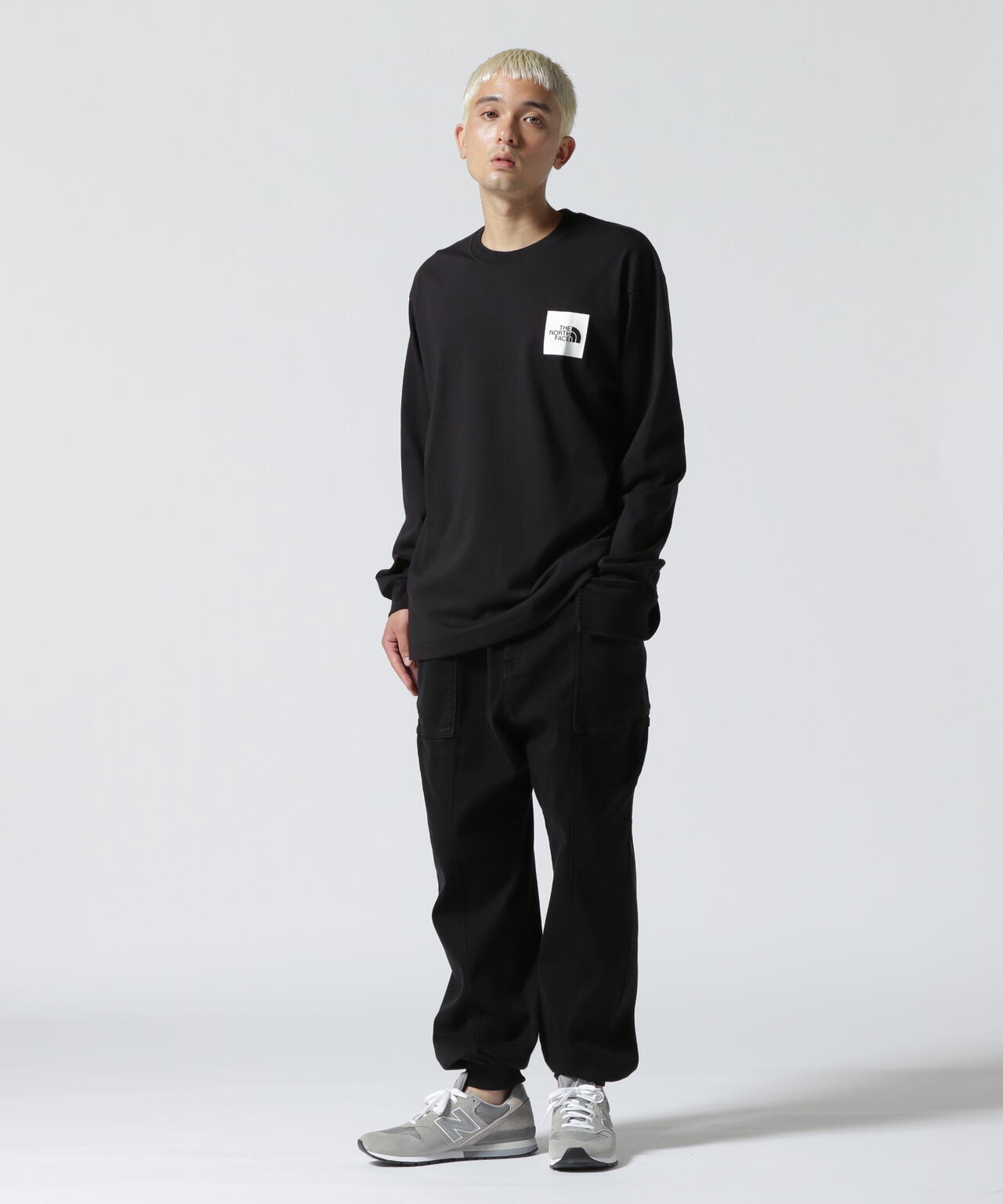 THE NORTH FACE/ザ・ノースフェイス/L/S Square Logo Tee/ロング 