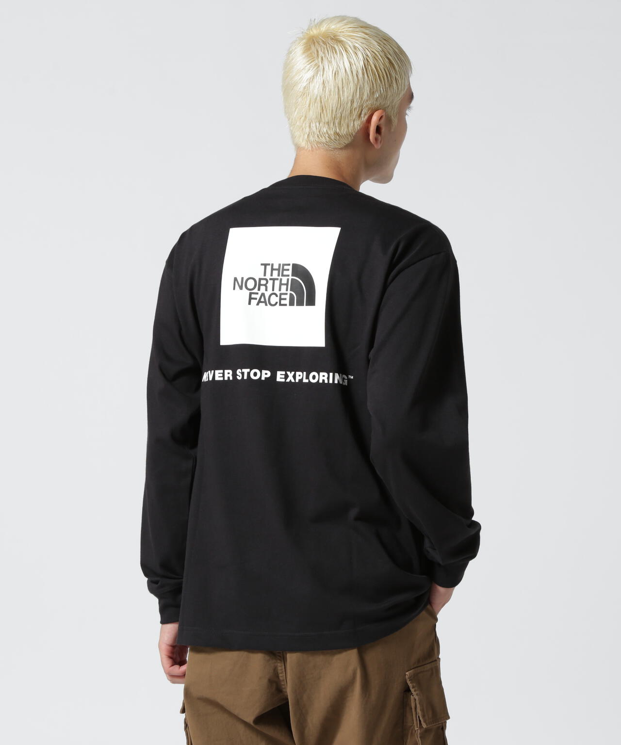 THE NORTH FACE/ザ・ノースフェイス/L/S Square Logo Tee/ロング