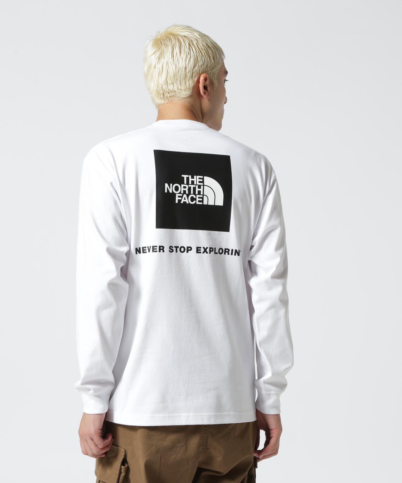 THE NORTH FACE/ザ・ノースフェイス/L/S Square Logo Tee/ロング