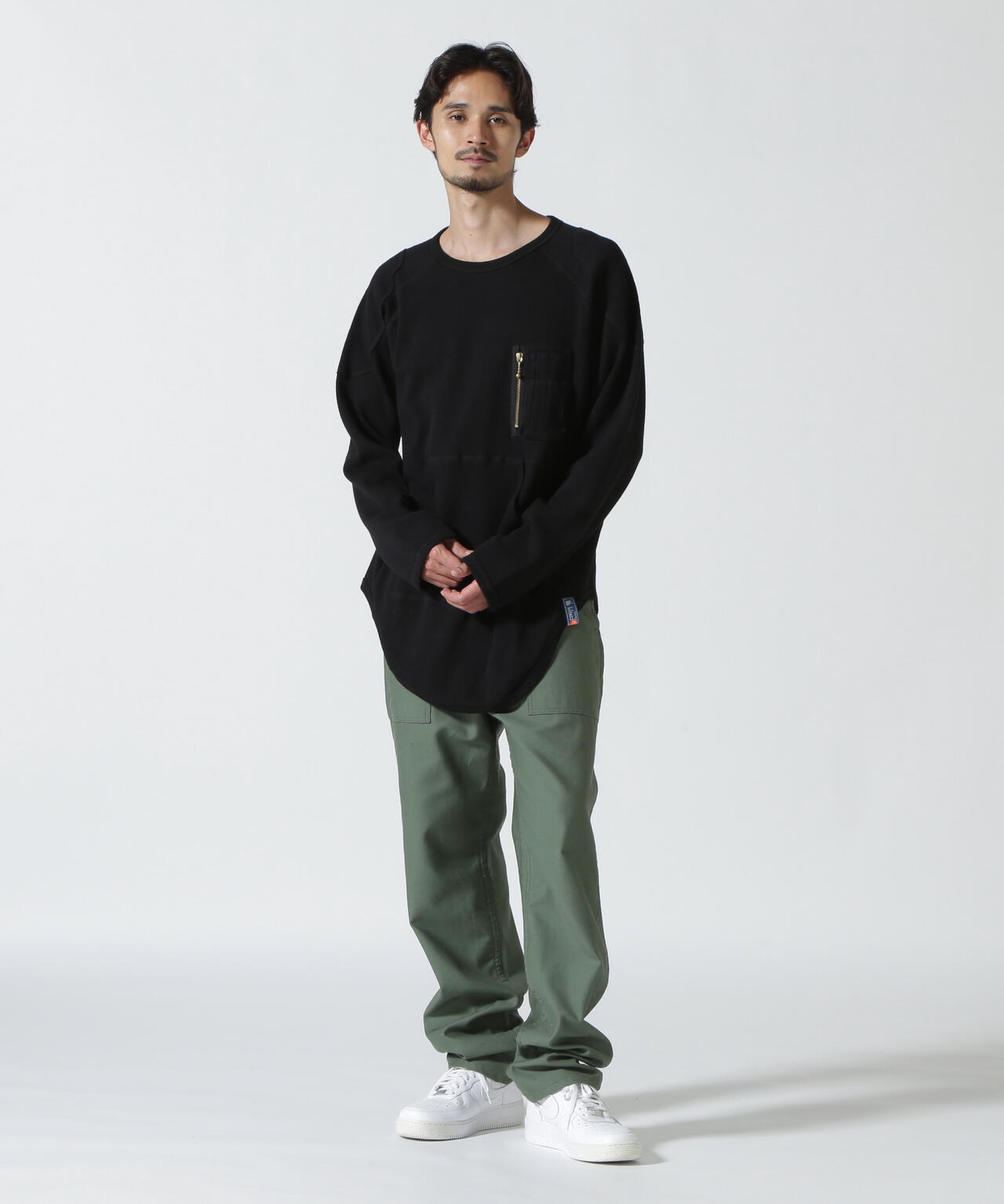 Blackmeans/ブラックミーンズ/ROUND HEM LS TEE/ラウンドヘムロング