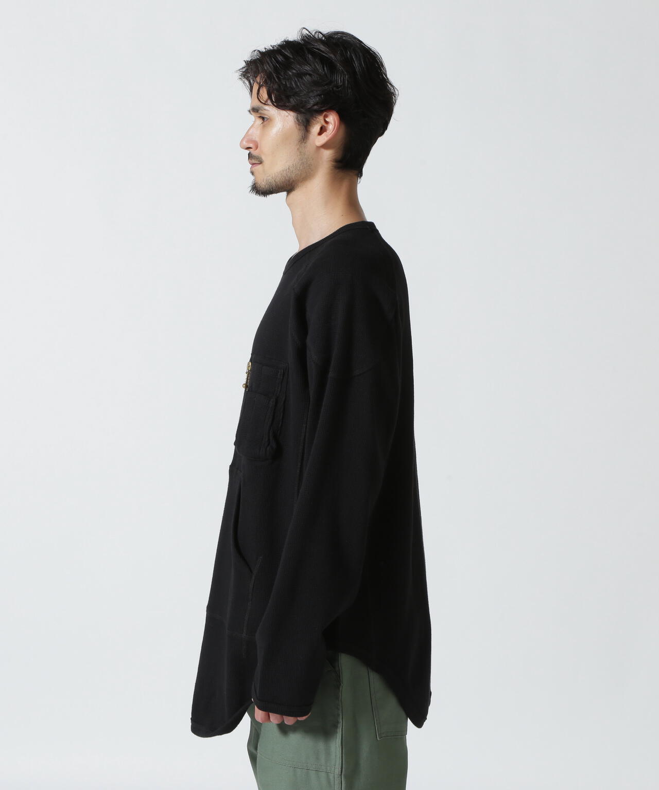 Blackmeans/ブラックミーンズ/ROUND HEM LS TEE/ラウンドヘムロング