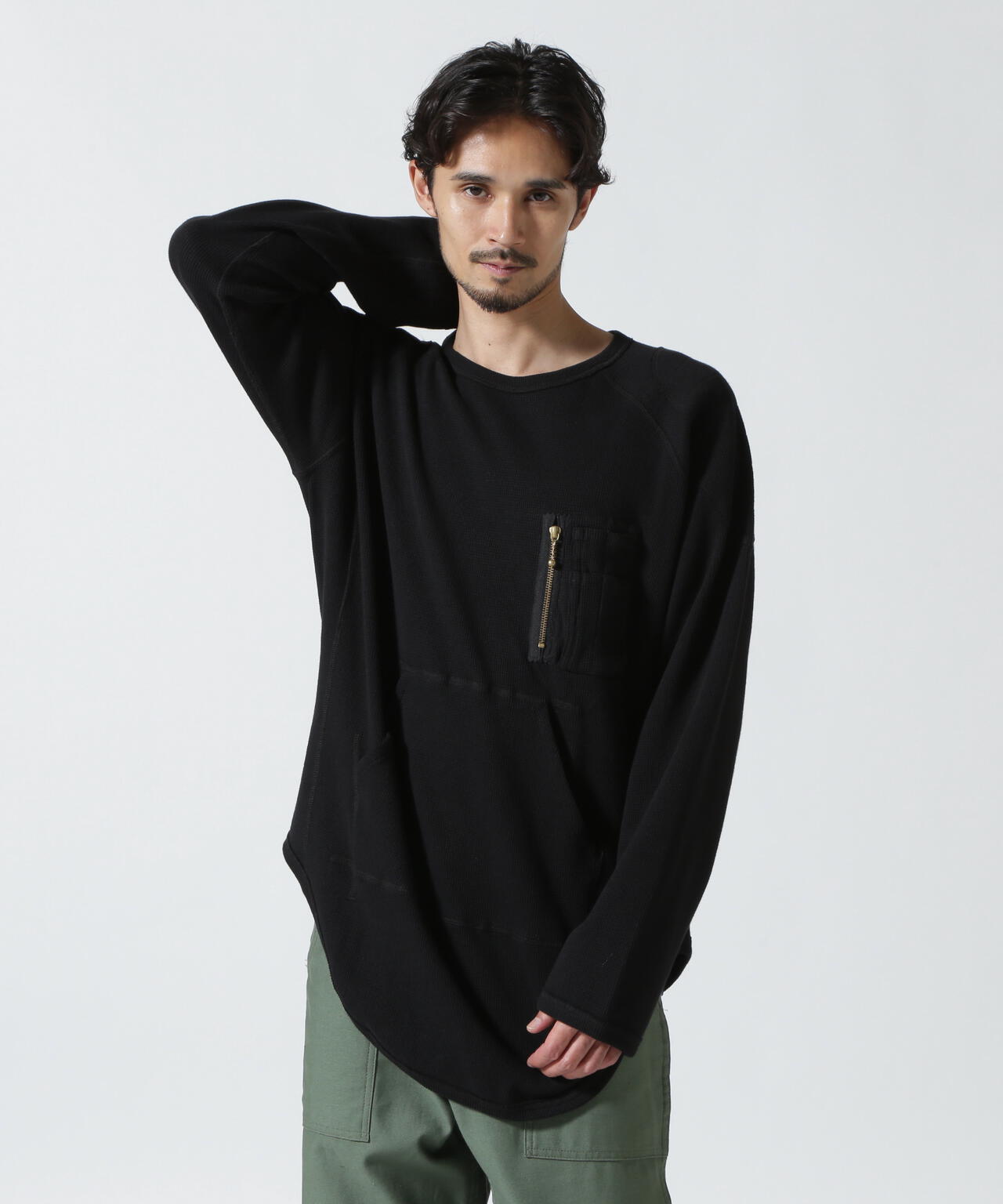 Blackmeans/ブラックミーンズ/ROUND HEM LS TEE/ラウンドヘムロング