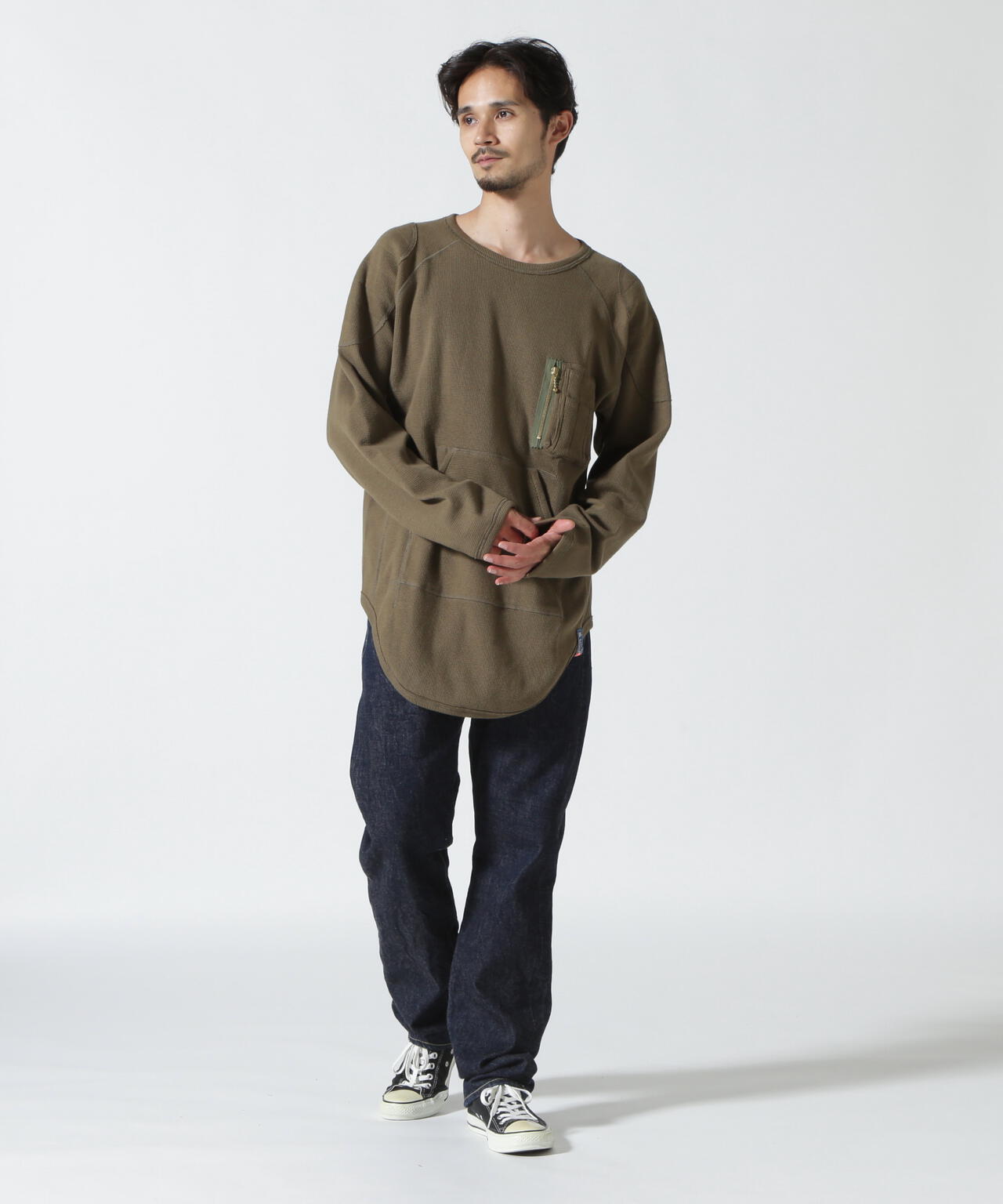 Blackmeans/ブラックミーンズ/ROUND HEM LS TEE/ラウンドヘムロング