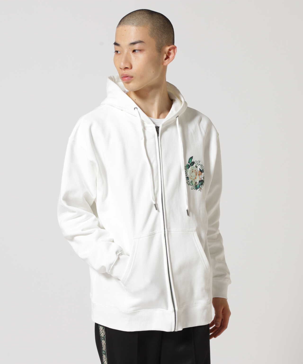 A4A/エーフォーエー/CIRCLE ROSE ZIP HOODIE/ジップアップパーカー