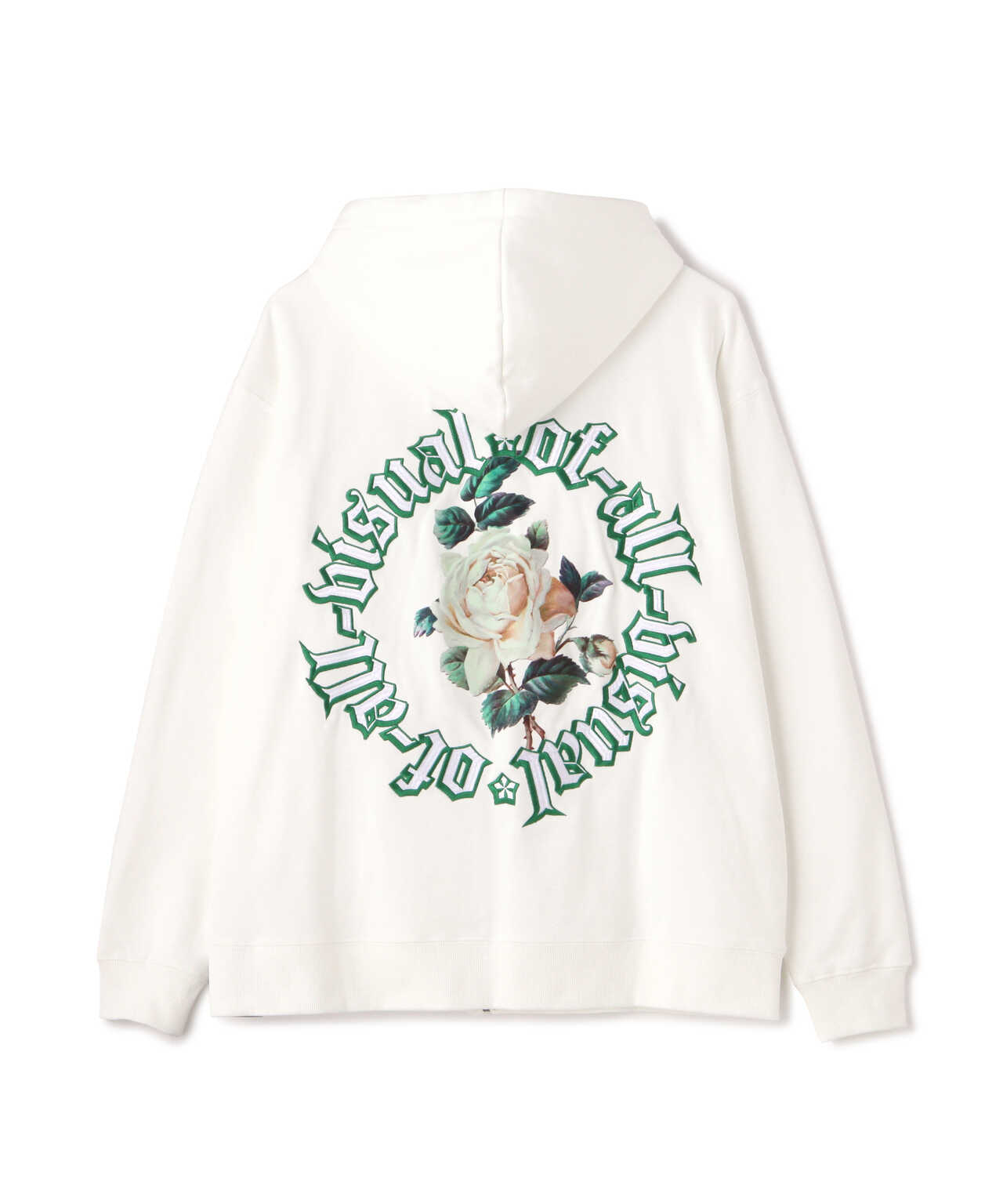 A4A/エーフォーエー/CIRCLE ROSE ZIP HOODIE/ジップアップパーカー